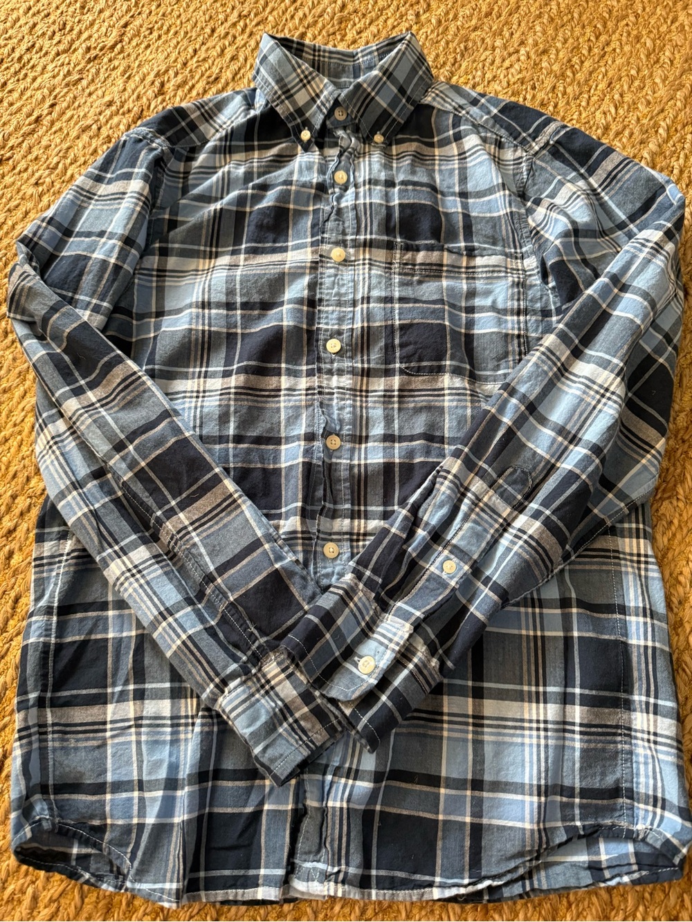 Vineyard Vines Men’s Blue Plaid Lightweight Button Down Shirt Size XS